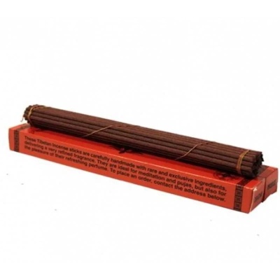 Tibetan Traditional Herbal incense, 25cm, 45gr, rood